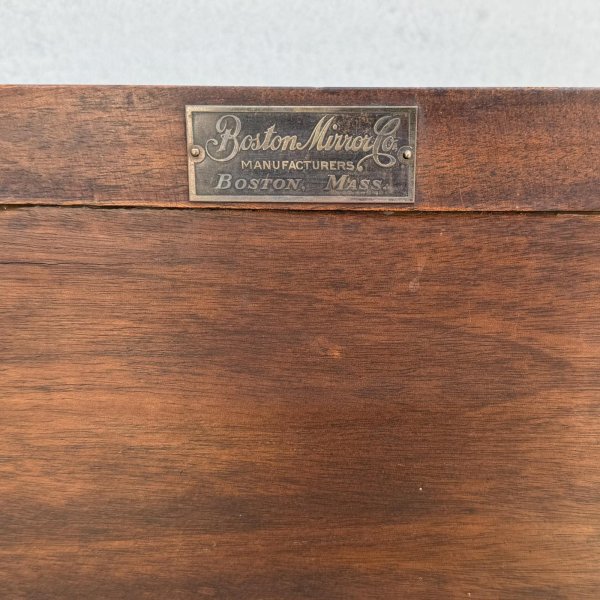 画像7: VINTAGE ANTIQUE STAND MIRROR QUEEN QUALITY SHOE ヴィンテージ アンティーク 鏡 ミラー スタンドミラー  /  アドバタイジング 企業物 ウッド 木製 置き型 靴屋 店舗什器 アメリカ  (7)