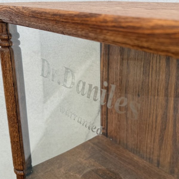 画像9: VINTAGE ANTIQUE WOODEN SHOWCASE ヴィンテージアンティーク ショーケース ガラスケース / ディスプレイケース カウンターケース ウッド 木製 卓上 薬屋 陳列 店舗什器 アメリカ (9)