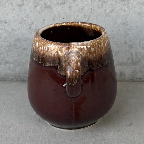 画像3: VINTAGE ANTIQUE MCCOY POTTERY MUGCUP ヴィンテージ アンティーク マッコイ マグカップ コップ 食器 陶器 ブラウンドリップ / コーヒーカップ 茶色 カフェ 喫茶店 店舗什器 アメリカ m (3)