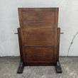 画像2: VINTAGE ANTIQUE STAND MIRROR QUEEN QUALITY SHOE ヴィンテージ アンティーク 鏡 ミラー スタンドミラー  /  アドバタイジング 企業物 ウッド 木製 置き型 靴屋 店舗什器 アメリカ  (2)
