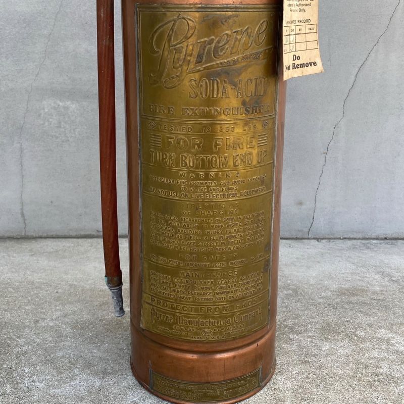 VINTAGE ANTIQUE FIRE EXTINGUISHER ヴィンテージ アンティーク 消火器 / インダストリアル ディスプレイ 什器  アメリカ USA