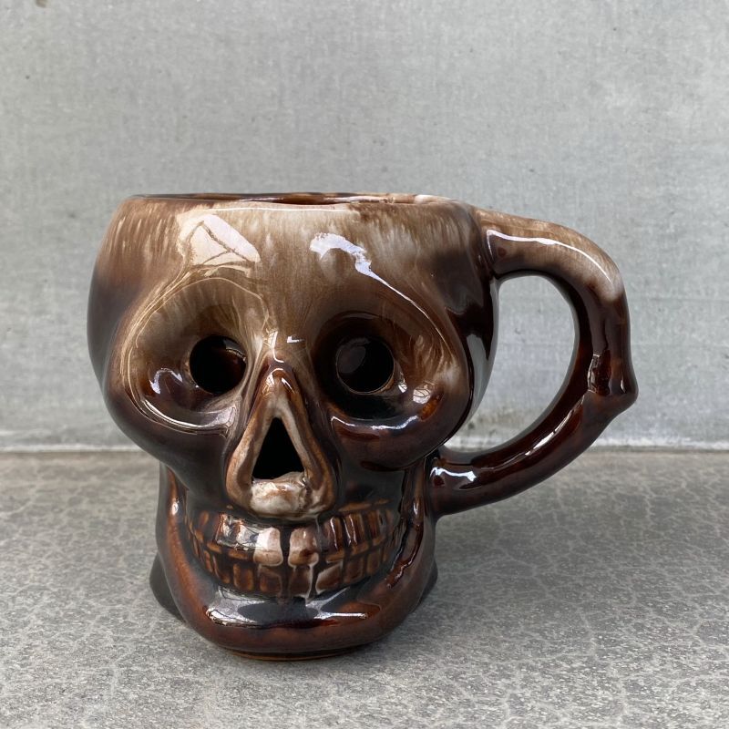 50s スカル　ドクロ　skull マグカップ　vintage  ビンテージ　樽