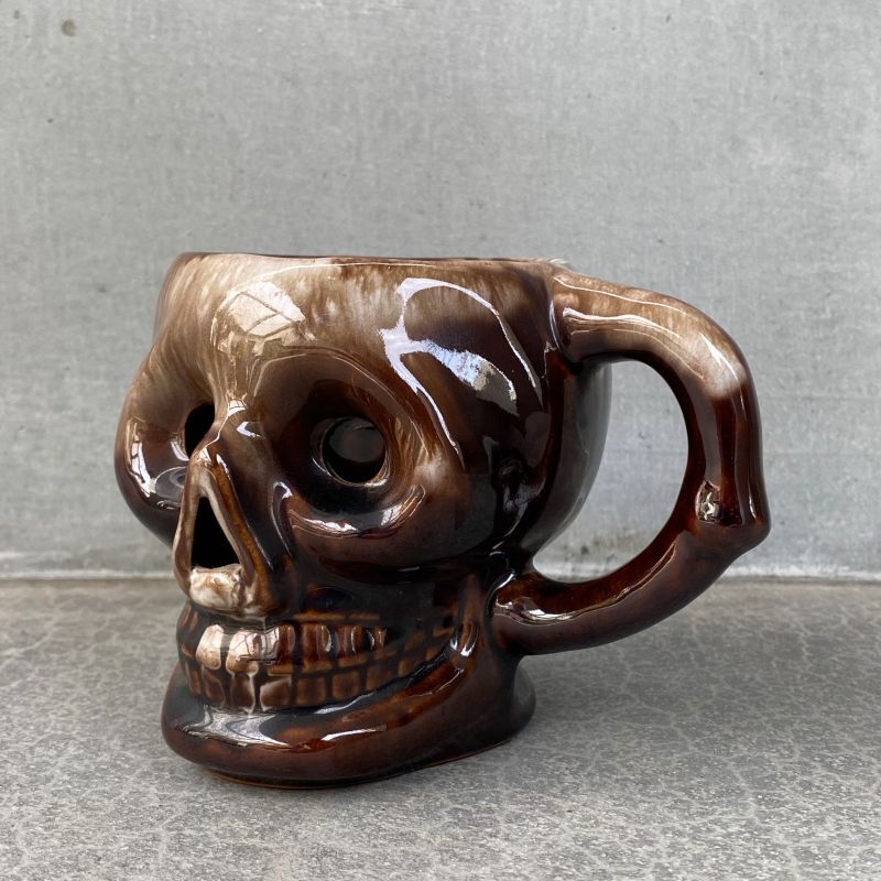 50s スカル　ドクロ　skull マグカップ　vintage  ビンテージ　樽