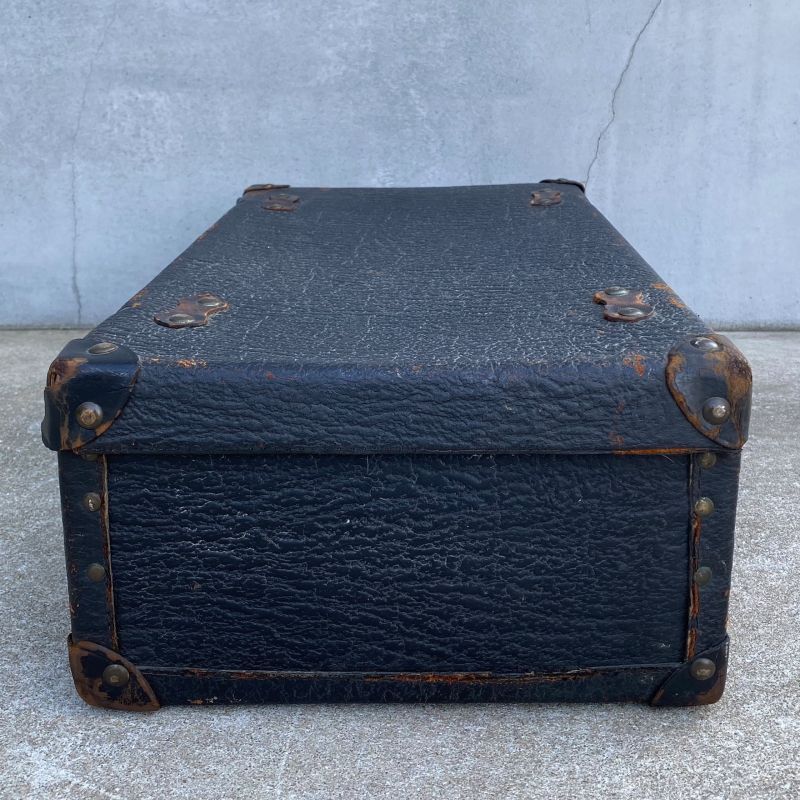 VINTAGE TRUNK SUITCASE ヴィンテージ トランク スーツケース アメリカ / ゾウ革 象革 エレファントレザー 鞄 店舗 什器  USA