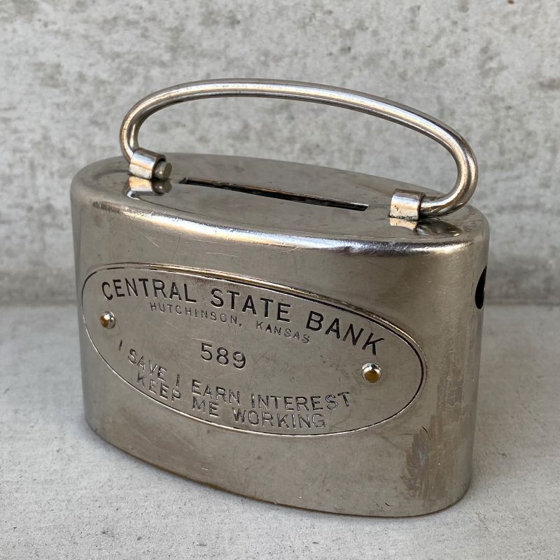 VINTAGE ANTIQUE CENTRAL STATE BANK COIN BANK ヴィンテージ
