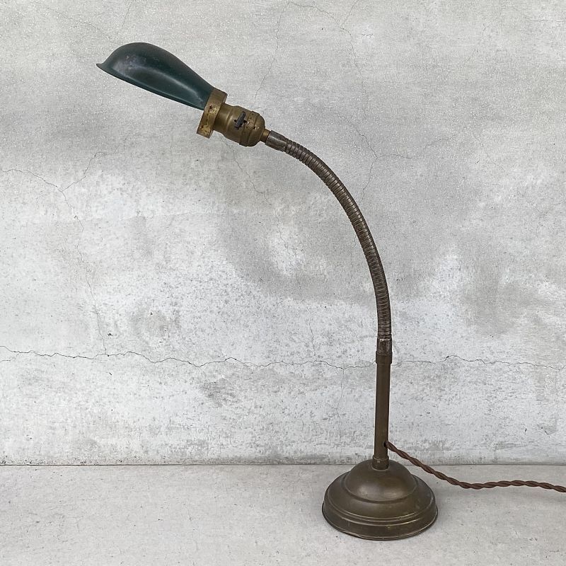 VINTAGE ANTIQUE FARIES DESK LAMP STAND LIGHT ヴィンテージ アンティーク フェアリーズ デスクランプ  デスクライト スタンドライト 卓上ライト / インダストリアル グースネック 照明 工業用 HUBBELL アメリカ