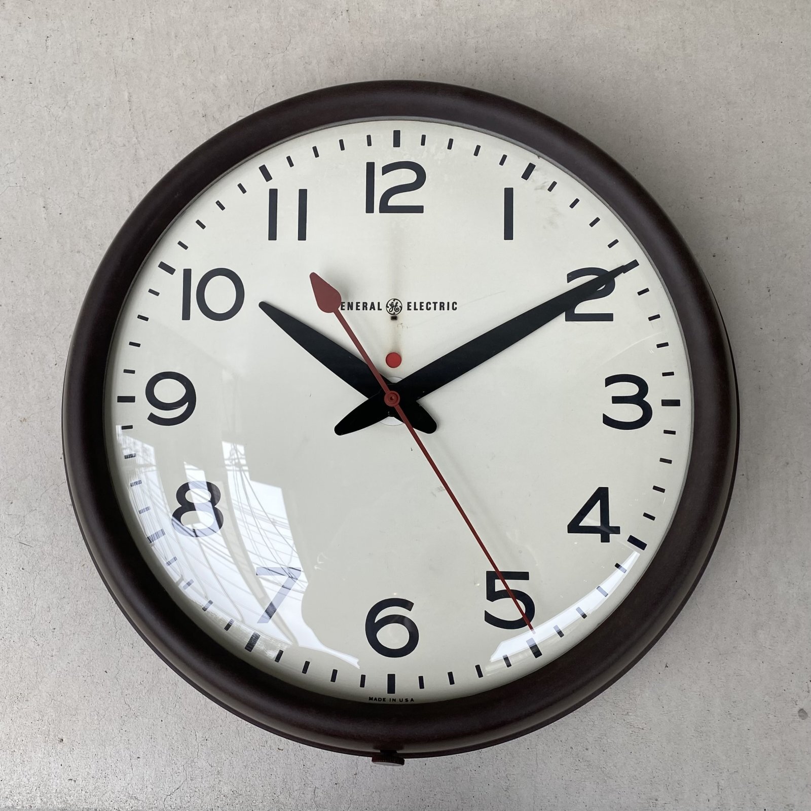 VINTAGE ANTIQUE GENERAL ELECTRIC WALL CLOCK GE ヴィンテージ