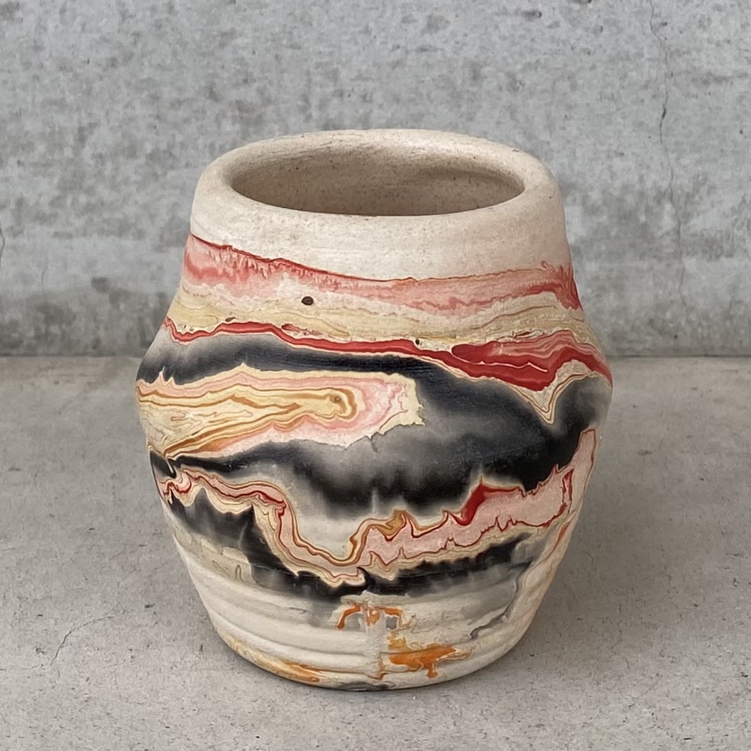 NEMADJI POTTERY USA アンティーク花瓶 ネマジ VINTAGE ANTIQUE NEMADJI POTTERY INDIAN NATIVE CLAY